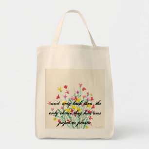 ...Way Back Then Grocery Tote Bag