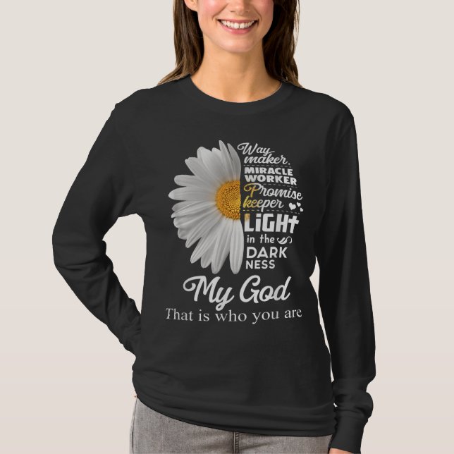 Way Maker Miracle Worker Promise Keeper Light Jesu T-Shirt (Front)
