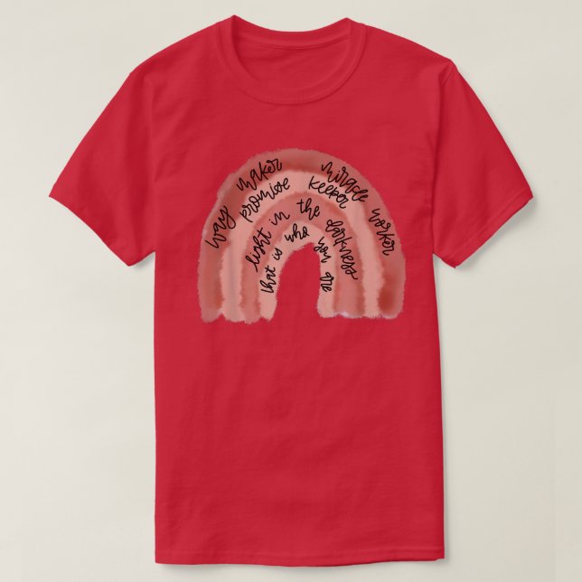 Way Maker Miracle Worker Promise Keeper Light Jesu T-Shirt (Design Front)