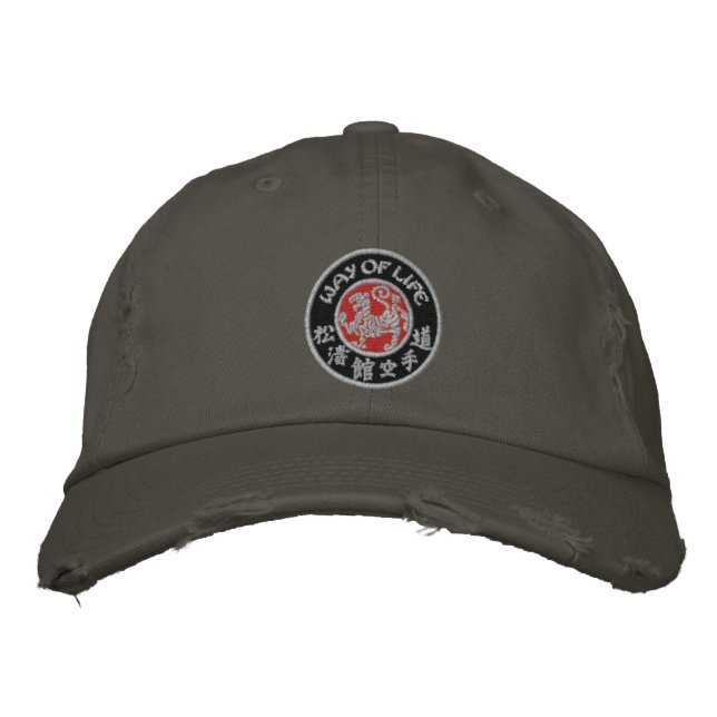 Way Of Life Shotokan Dark Logo Adjustable Cap (Front)