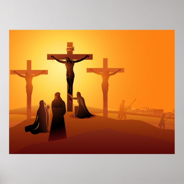Way of the Cross 12th Station Poster (Front)
