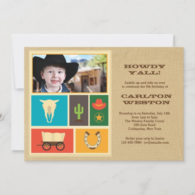 Way of the West Photo Invitation (Front)