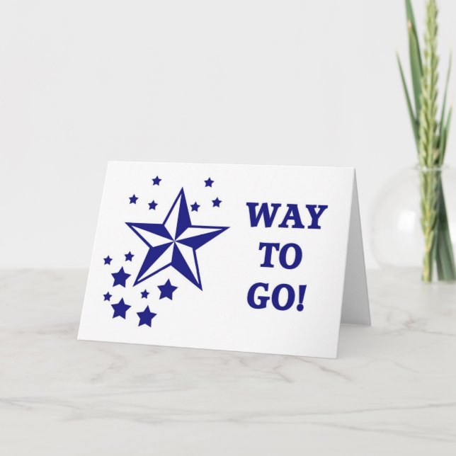 Way To Go ! Employee Card (Front)