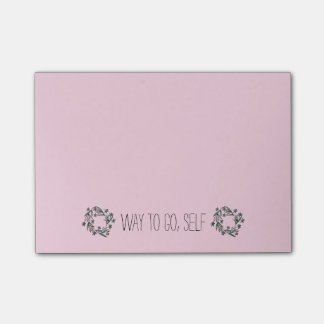 Way to Go, Self Post-it Notes