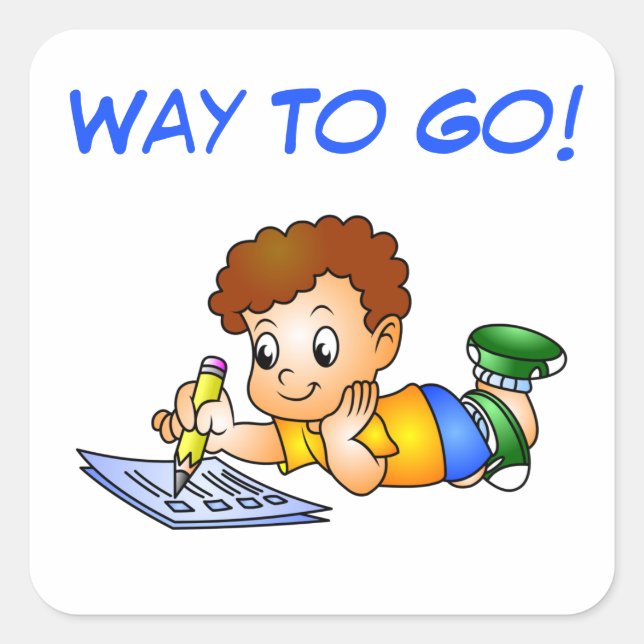 Way To Go! Stickers (Front)