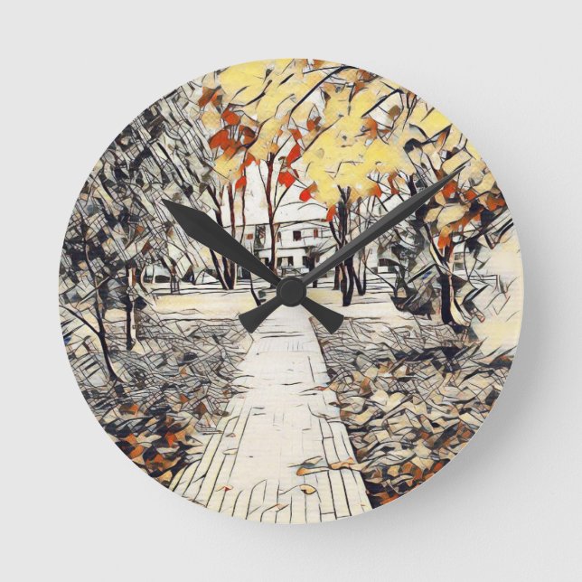 Way To Home Round Clock (Front)