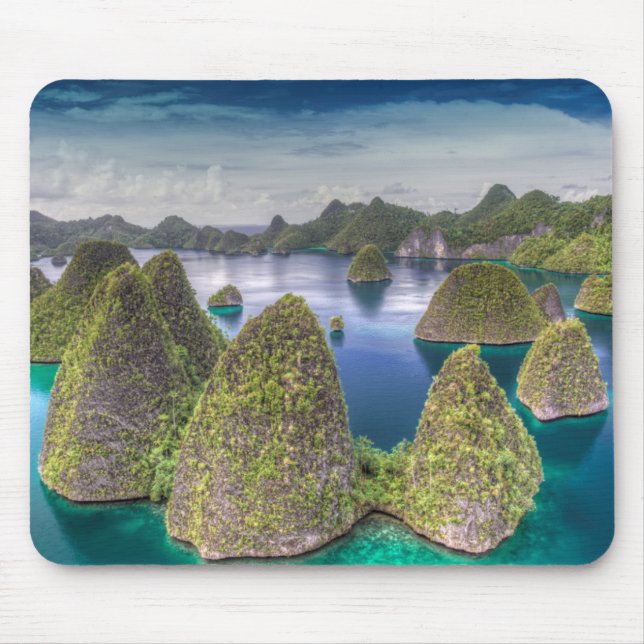 Wayag Island landscape, Indonesia Mouse Pad (Front)