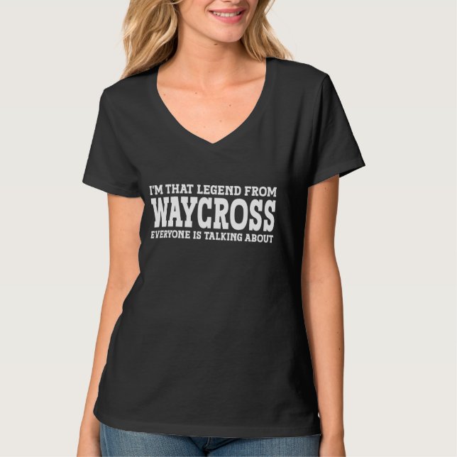 Waycross Hometown GA Georgia Home Roots Funny City T-Shirt (Front)