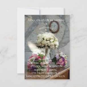 WAYFARERS CHAPEL WEDDING INVITATION