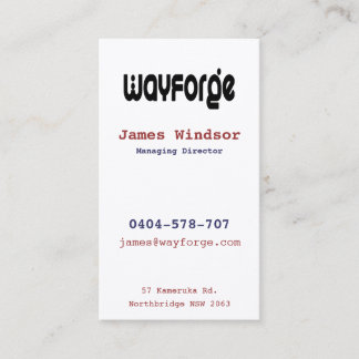 Wayforge Business Card