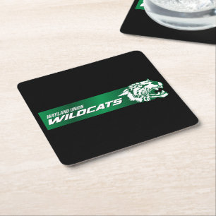 Wayland Union Wildcats #2 Square Paper Coaster
