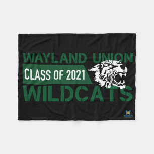 Wayland Union Wildcats #3 Fleece Blanket
