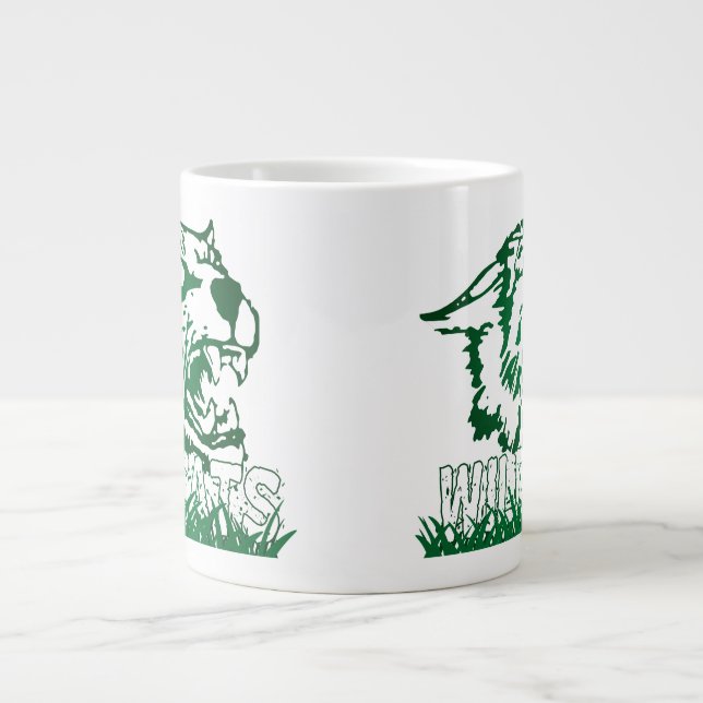 Wayland Union Wildcats #4 Large Coffee Mug (Front)