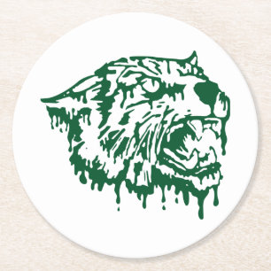 Wayland Union Wildcats #6 Round Paper Coaster