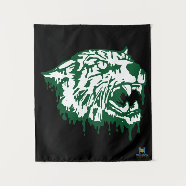 Wayland Union Wildcats #6 Tapestry (Front)