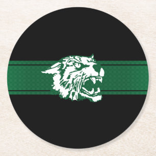 Wayland Union Wildcats #7 Round Paper Coaster