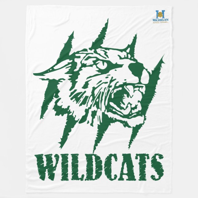 Wayland Union Wildcats #9 Fleece Blanket (Front)