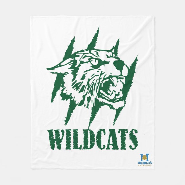 Wayland Union Wildcats #9 Fleece Blanket (Front)