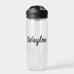 Waylon Name In Curvy Lettering, Water Bottle<br><div class="desc">Pictured In Curvy Lettering Is The Name Waylon.</div>