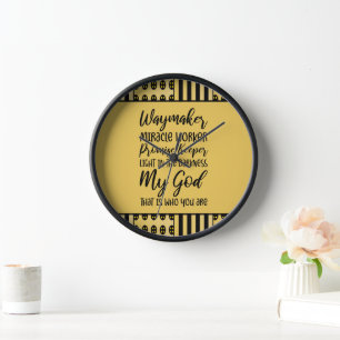 Waymaker Christian Wall Clock