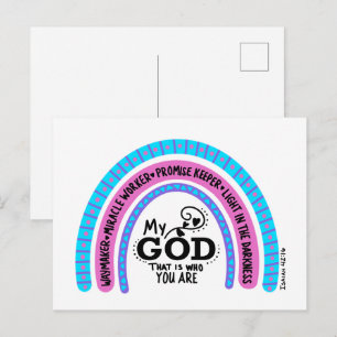 Waymaker Miracle Worker My God That Is Who You Are Postcard