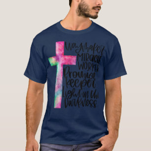 Waymaker Miracle Worker Rainbow, Christian  T-Shirt