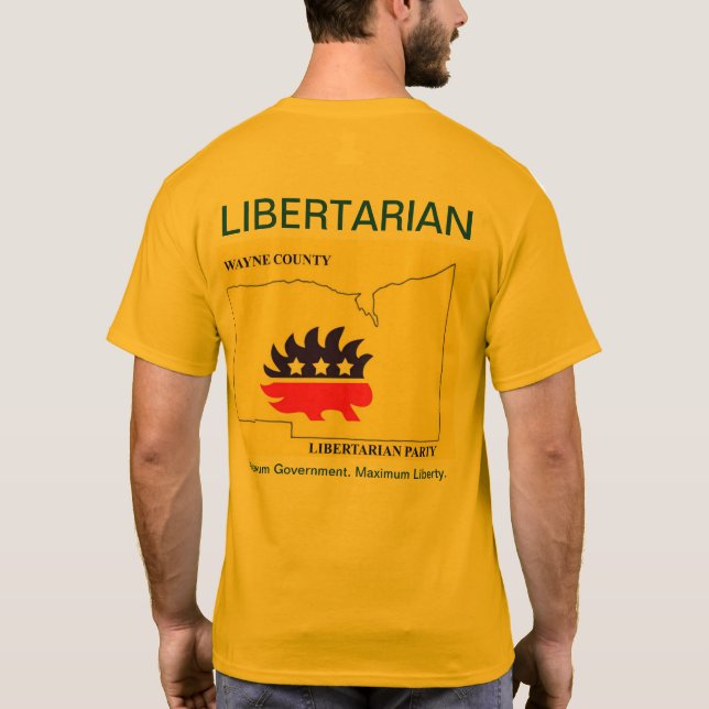 Wayne County Libertarian Party T-Shirt (Back)