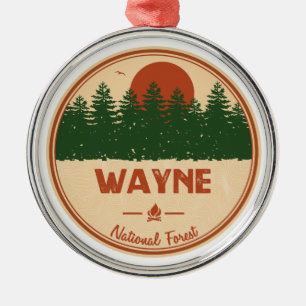 Wayne National Forest Metal Tree Decoration