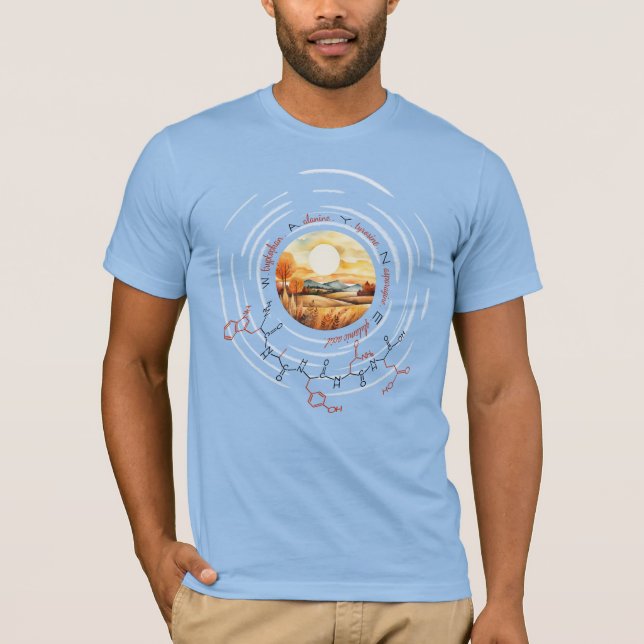 WAYNE peptide, Moon 4 w/ custom text, light T-Shirt (Front)