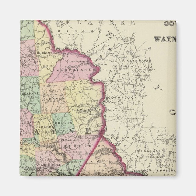 Wayne, Pike counties Magnet (Front)