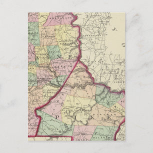Wayne, Pike counties Postcard