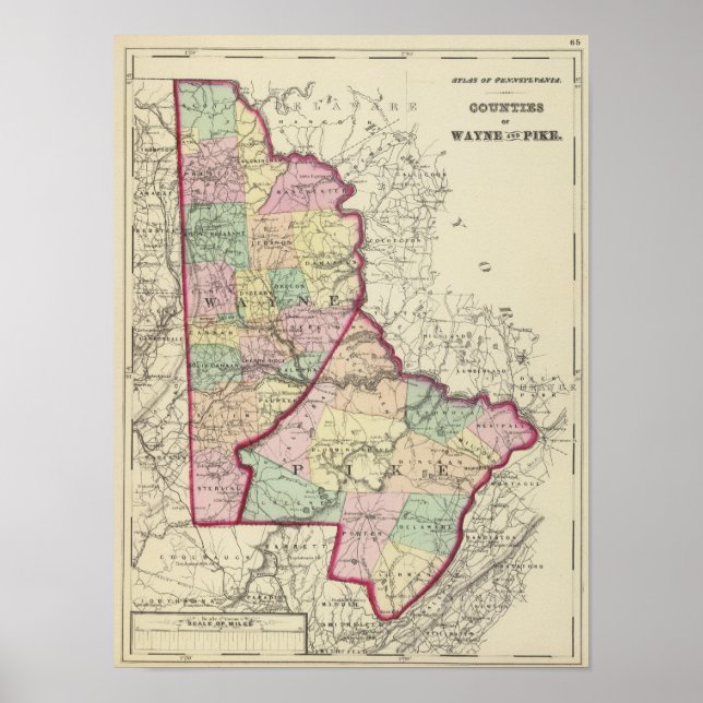 Wayne, Pike counties Poster (Front)