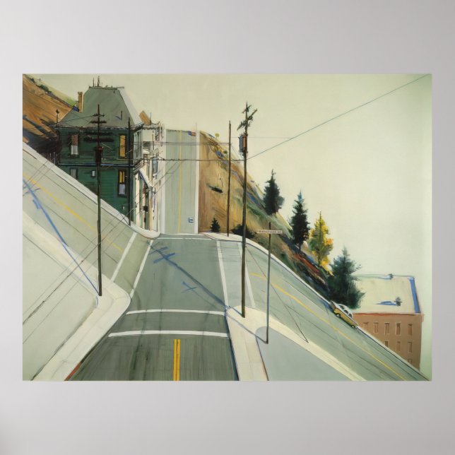wayne thiebaud - 24th street intersection 1977 poster (Front)