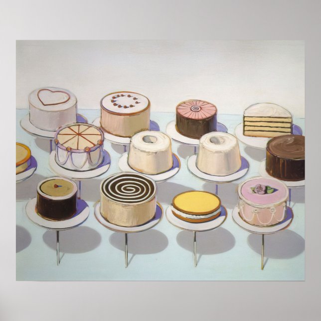 wayne thiebaud - cakes 1963 poster (Front)