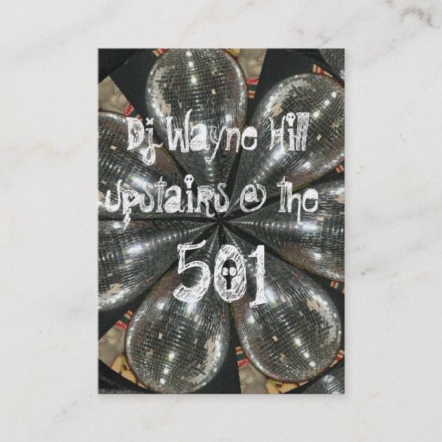 Waynes Oct flyer - Customised Business Card (Front)