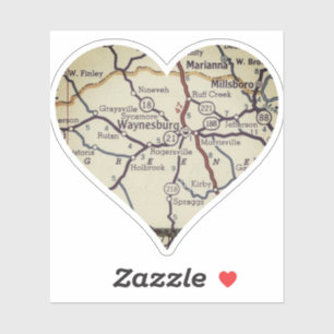 Waynesburg PA Retro Map