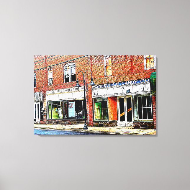 Waynesville Candy - Frog Level After Helene Canvas Print (Front)