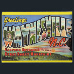 Waynesville Great Smoky Mountains Magnet<br><div class="desc">A wonderful retro postcard from the Waynesville,  NC's entrance to thew Great Smoky Mountains National Park repurposed!</div>