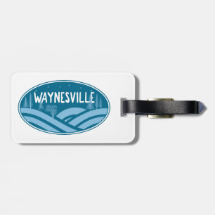 Waynesville North Carolina Outdoors Luggage Tag
