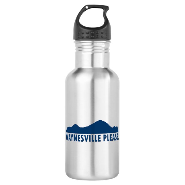 Waynesville North Carolina Please 532 Ml Water Bottle (Front)