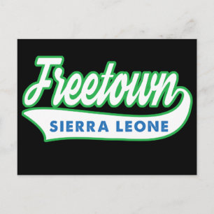 WAYout Arts Freeetown Sierra Leone Flag Colours Postcard