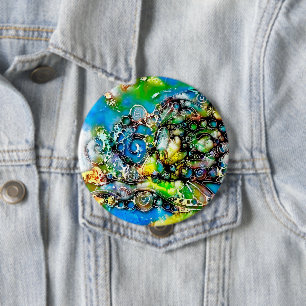 Ways Of Life - Neurographic Art 7 10 Cm Round Badge