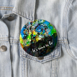 Ways Of Life - Neurographic Art 7 10 Cm Round Badge