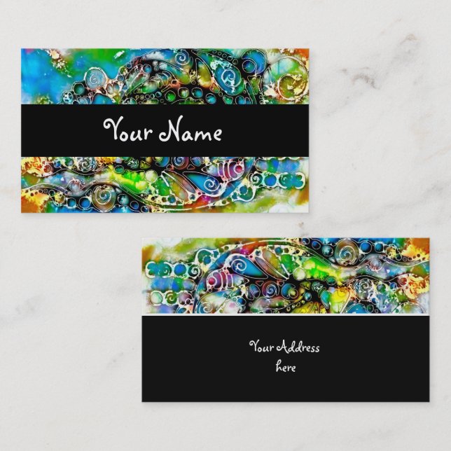 Ways Of Life - Neurographic Art 7 Business Card (Front/Back)
