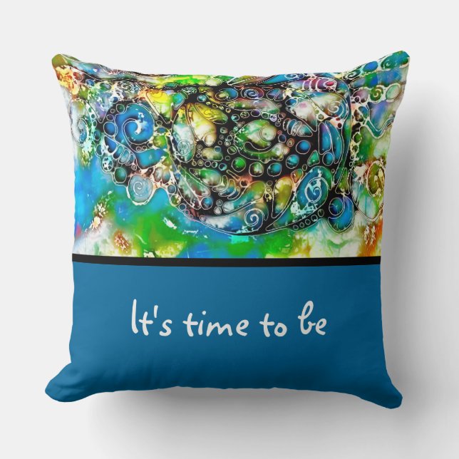 Ways Of Life - Neurographic Art 7 Cushion (Front)