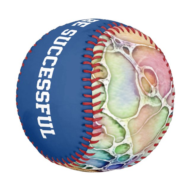Ways Of Life - Neurographic Art Pattern 1 Baseball (Angled)