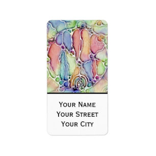 Ways Of Life - Neurographic Art Pattern 1 Label