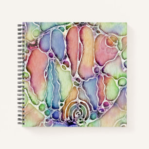 Ways Of Life - Neurographic Art Pattern 1 Notebook