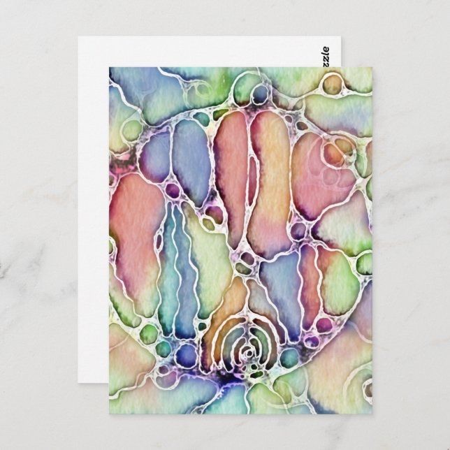 Ways Of Life - Neurographic Art Pattern 1 Postcard (Front/Back)