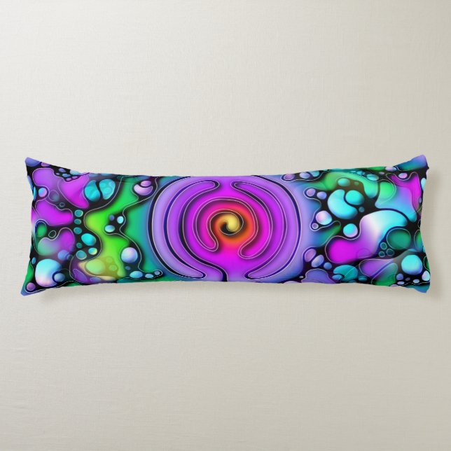Ways Of Life - Neurographic Art Pattern 2 Body Cushion (Front)